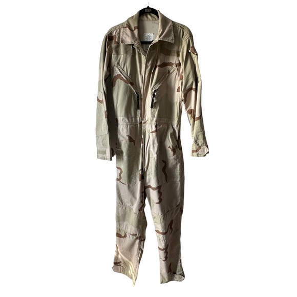 RARE Official Military Special Unit Desert Camouflage Boiler Suit Coveralls Sz L - Picture 12 of 12